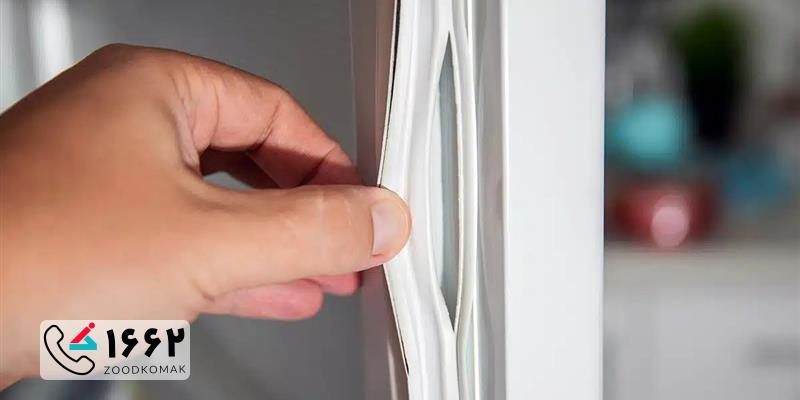 علائم خرابی لاستیک دور درب یخچال